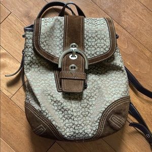 Vintage Coach Mini Backpack